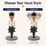 Custom Captain Bobblehead Doll With Rudder