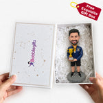 Custom Male Bobblehead with Championship Trophy