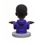 Funny Personalized Figurine with Movable Big Hands