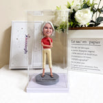 Acrylic Display Case Dustproof Bobblehead Box Desktop Stand