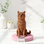 Custom Orange Tabby Cat Bobblehead