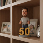 Personalized 50th Birthday Custom Bobblehead