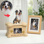 Custom Dog Urn with Personalized Bobblehead