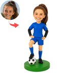 Custom Personalized Youth Football Player Bobblehead Gift