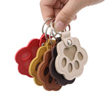 Personalized Paw Print Pet Hair Memorial Keychain