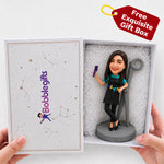 Personalized Handmade Gift Custom Hairdresser Bobblehead