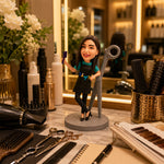 Personalized Handmade Gift Custom Hairdresser Bobblehead