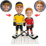 Custom Ice Hockey Bobblehead for Dad And Kid