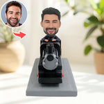 Custom Personalized Train Driver Bobblehead Gift from Photo