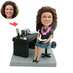 Custom Personalized Female Teacher Bobblehead from Photo