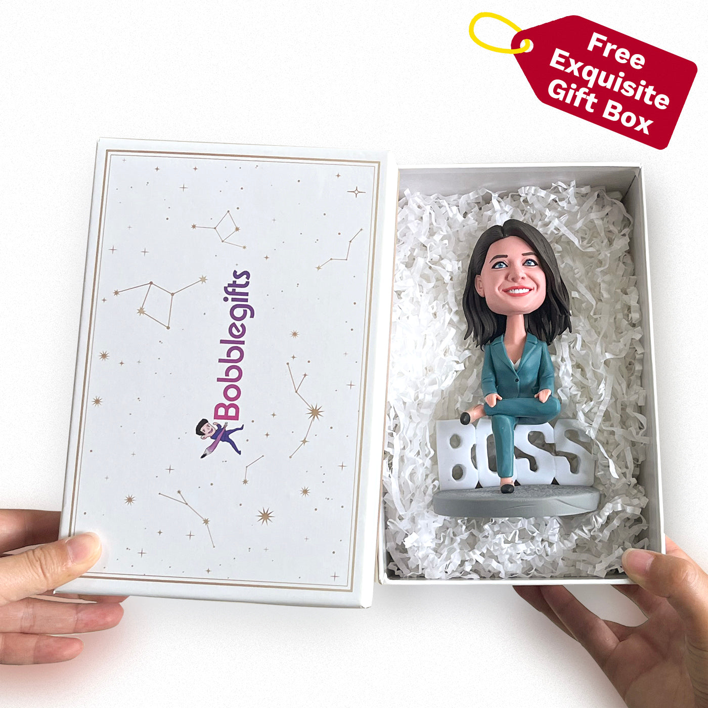 Custom Female BOSS Bobblehead - BOSS DAY GIFT