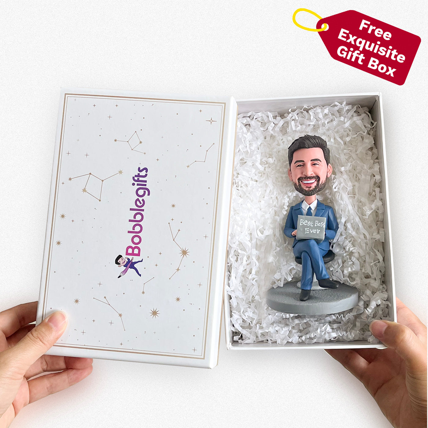 Custom Bobblehead doll Giving Speech