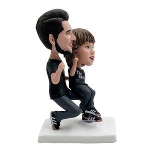 Father & Son Custom Bobblehead for Father's Day Gifts