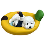 Custom Dog Bobblehead with Banana Dog Bed Base