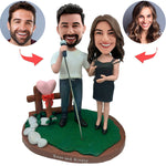 Custom Couple Singing Bobbleheads