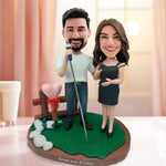 Custom Couple Singing Bobbleheads
