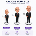 Personalized Male Teacher Bobble Head with Book