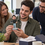 Custom Bobblehead Male Software Engineer with Computer