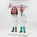 Custom Bobblehead for Super Doctor Couple